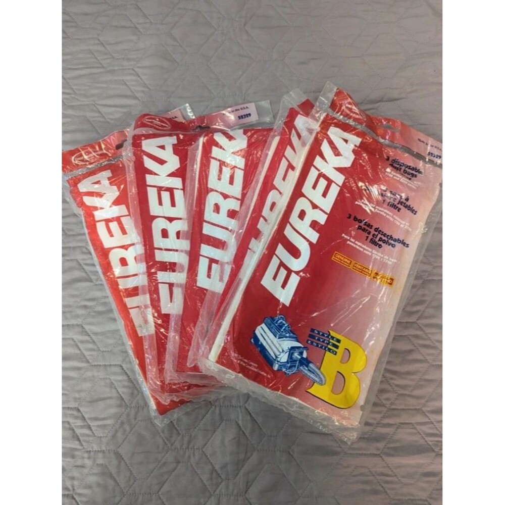 Lot of 5 Genuine Eureka Style B Vacuum Bags Filters 52329 Fits 1700 3700 NIP
